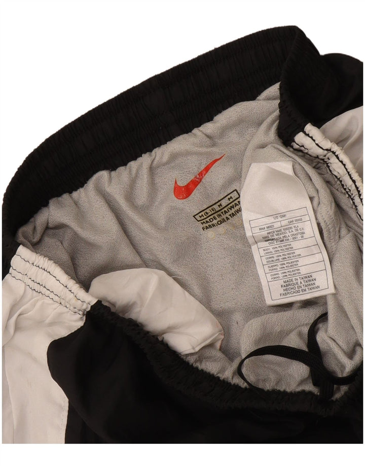 Pantalones cortos deportivos Nike para mujer US 8/10 Mediano Negro Colorblock Poliéster