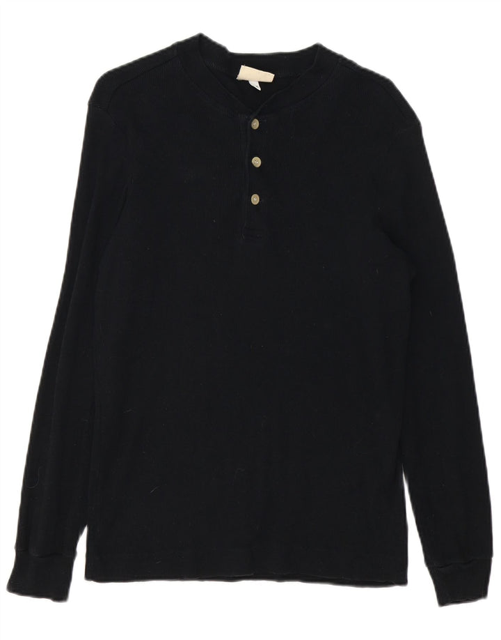 Sisley Hombre Top Manga Larga Algodón Negro Mediano
