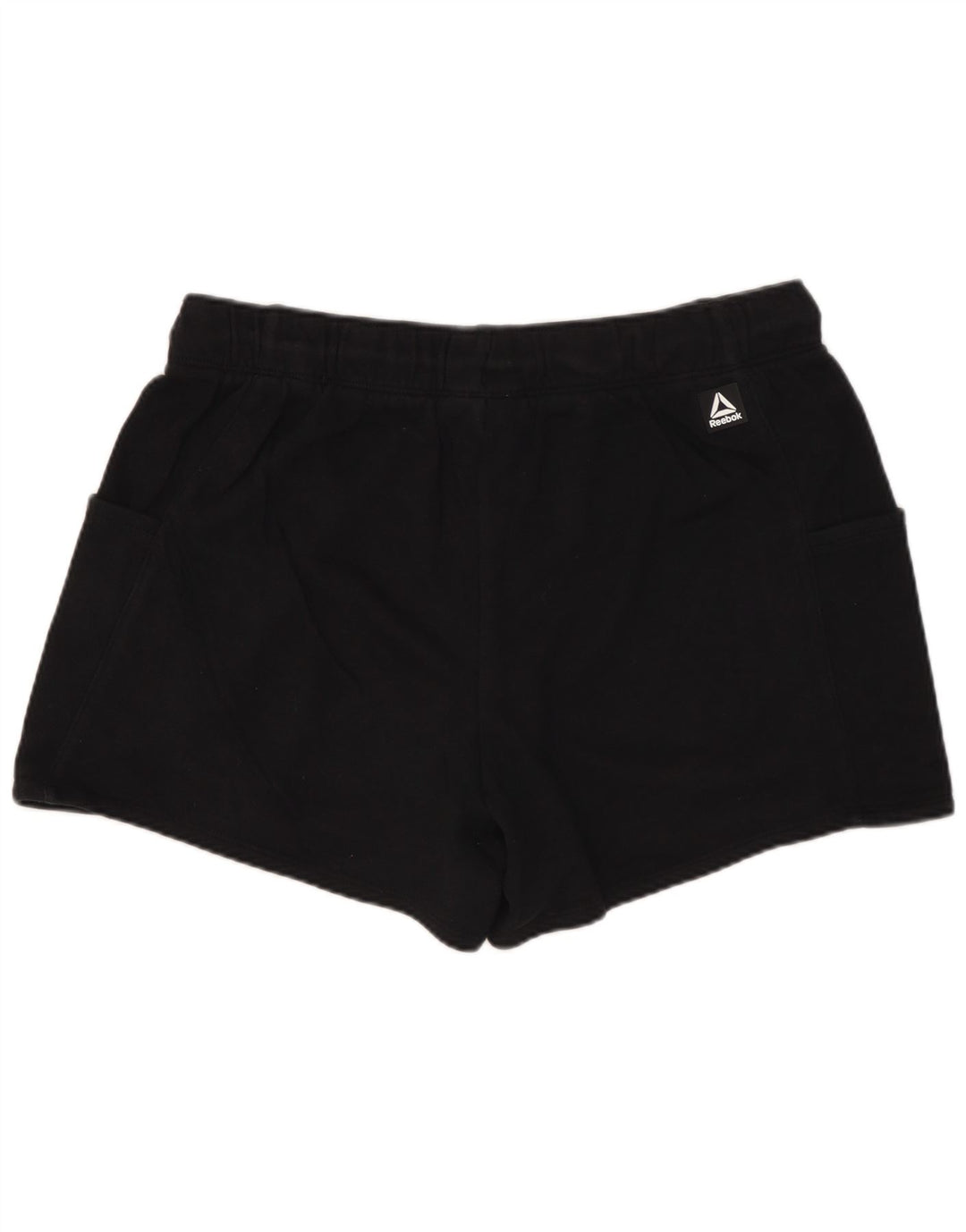 REEBOK Pantalones cortos deportivos para mujer UK 44 Grande Algodón negro