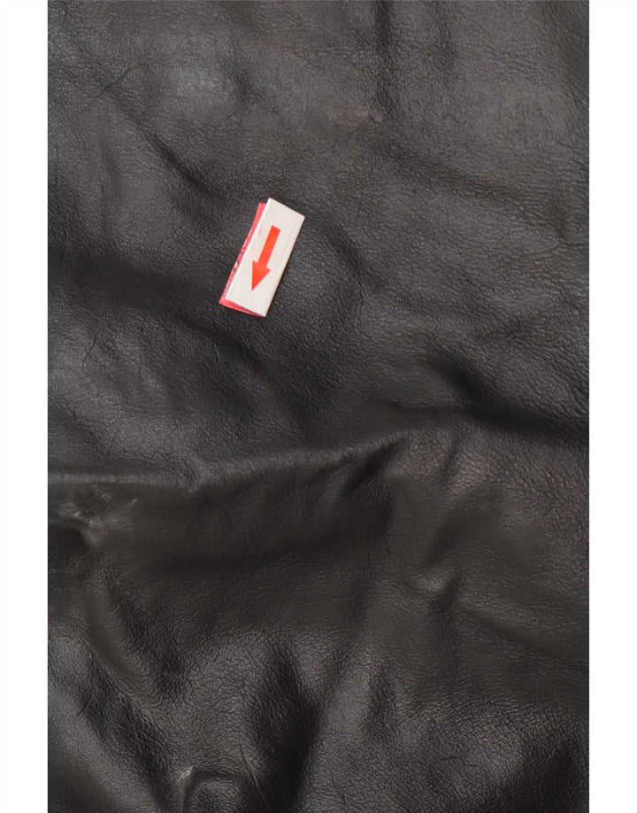 John Roose Chaqueta de cuero para hombre Reino Unido 38 Mediano Negro