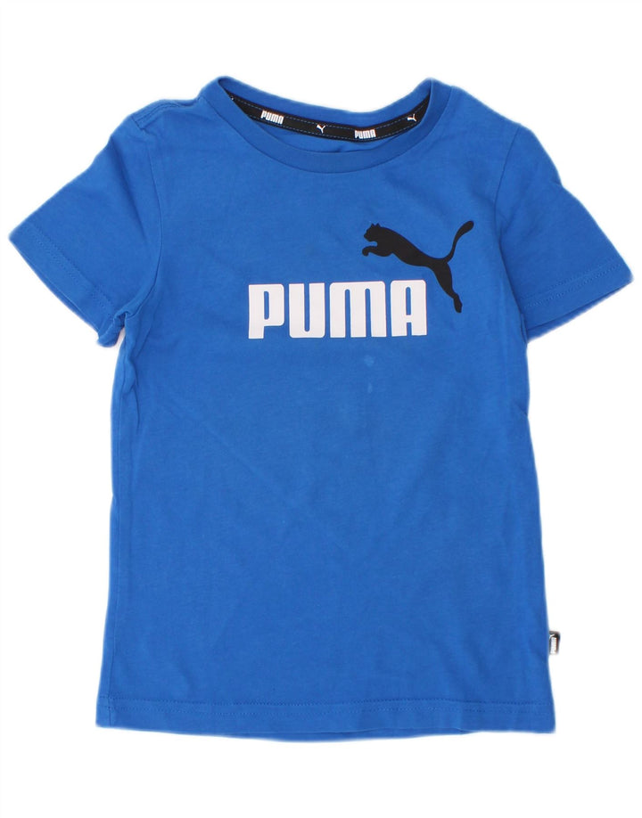 Puma Camiseta gráfica para niño 3-4 años Azul