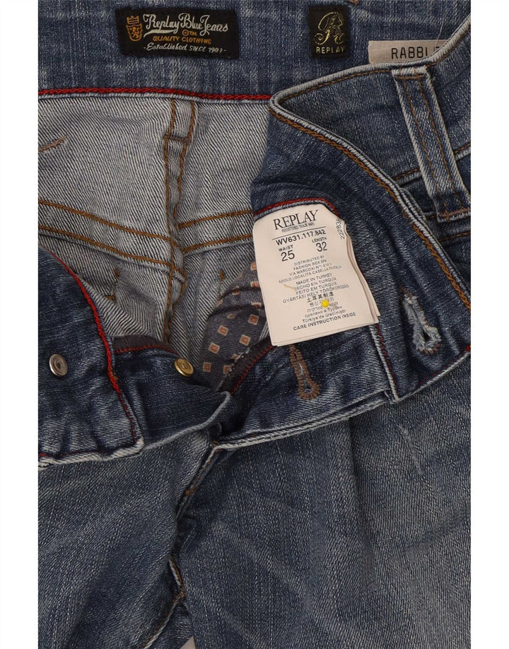 Vaqueros Replay Rabbler Bootcut para mujer W25 L32 Algodón azul