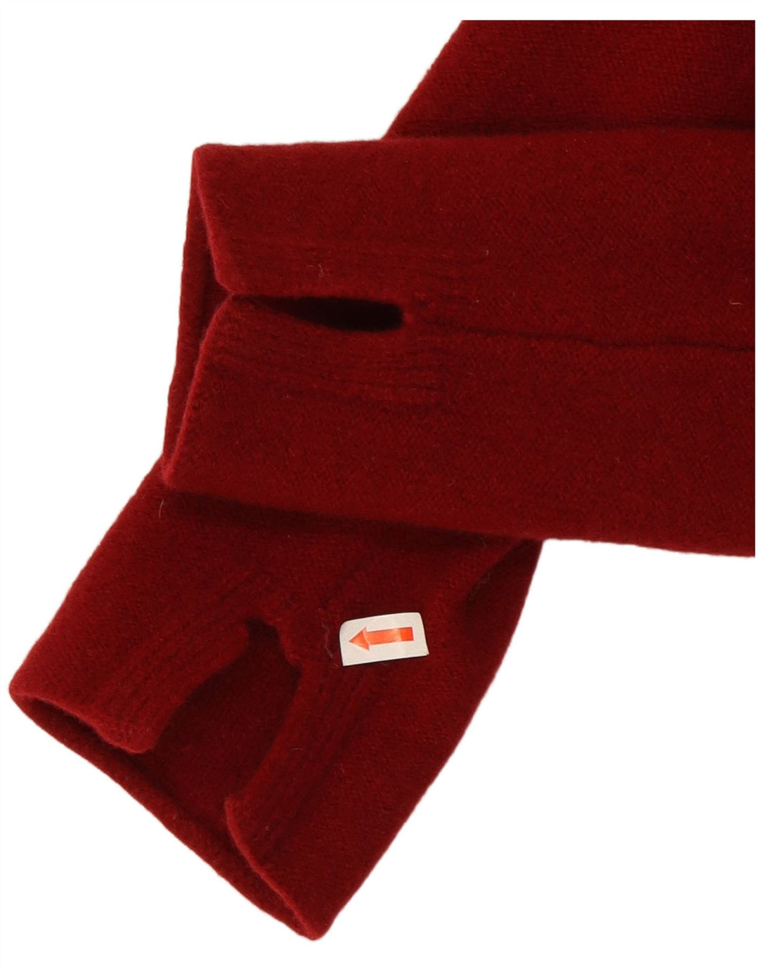 Toast Mujer Cuello Barco Jersey Suéter Pequeño/Mediano Lana Roja