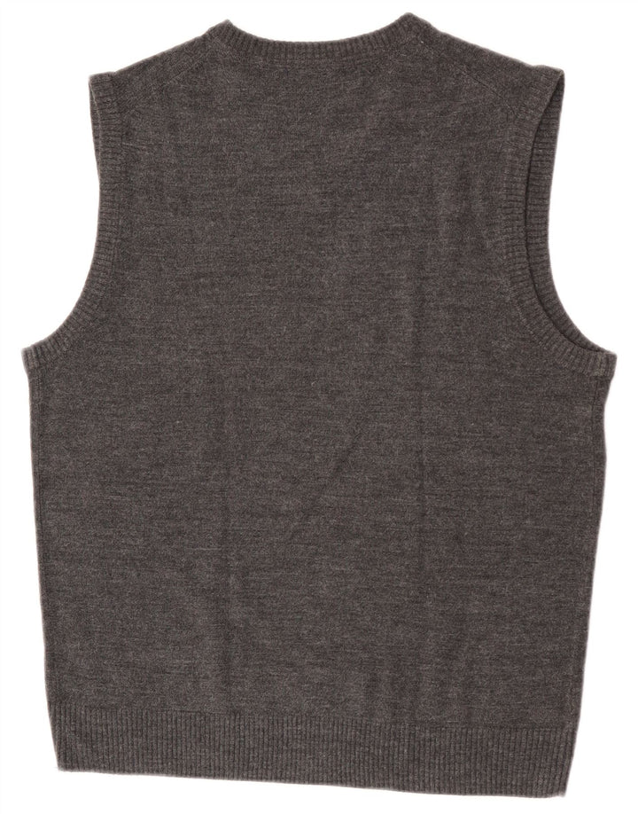 Asociación de Polo de EE. UU. Camiseta sin mangas para hombre Acrílico gris medio