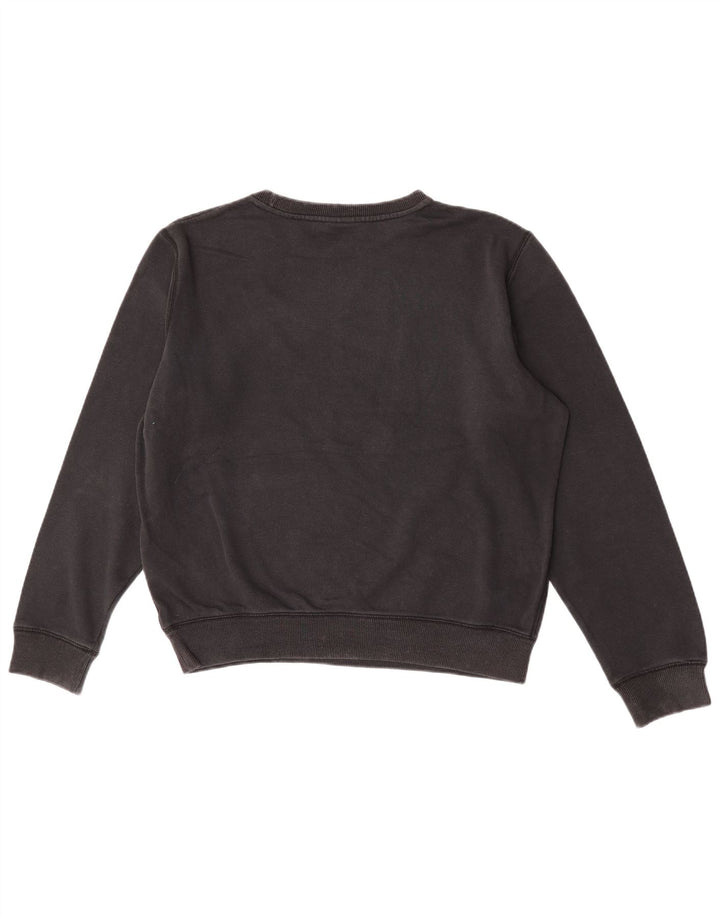 Nike Sudadera con gráfico Swoosh para hombre, jersey de algodón negro mediano