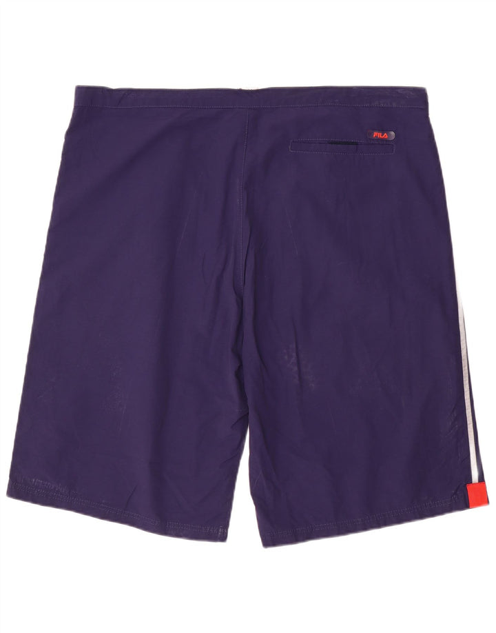Fila - Pantalones cortos deportivos para hombre, talla grande, algodón azul marino