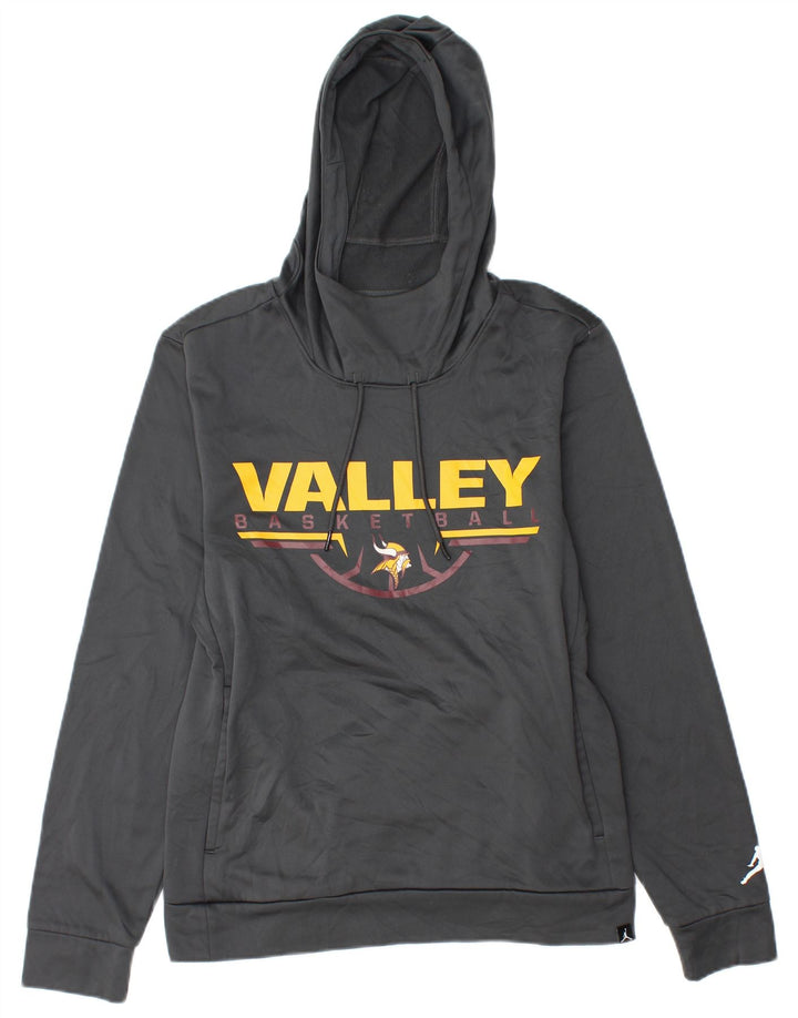 Jordan Mens Minnesota Vikings Graphic Sudadera con capucha Jumper Pequeño Gris Poliéster