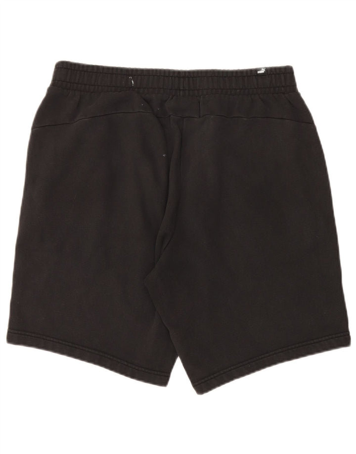 Puma - Pantalones cortos deportivos para hombre, talla grande, algodón negro