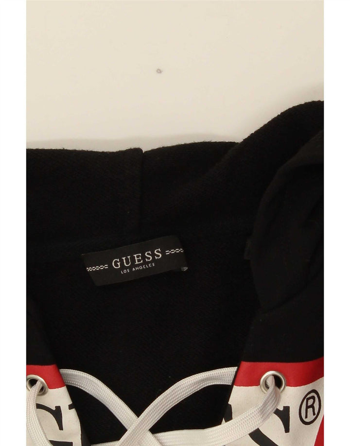 Guess Sudadera con capucha gráfica para mujer UK 14 Medium Black