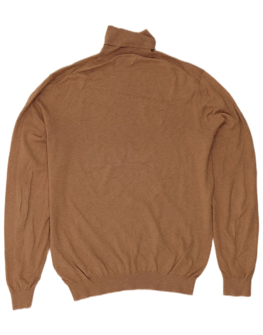 Massimo Dutti Hombre Jersey Cuello Vuelto Jersey Grande Beige Algodón