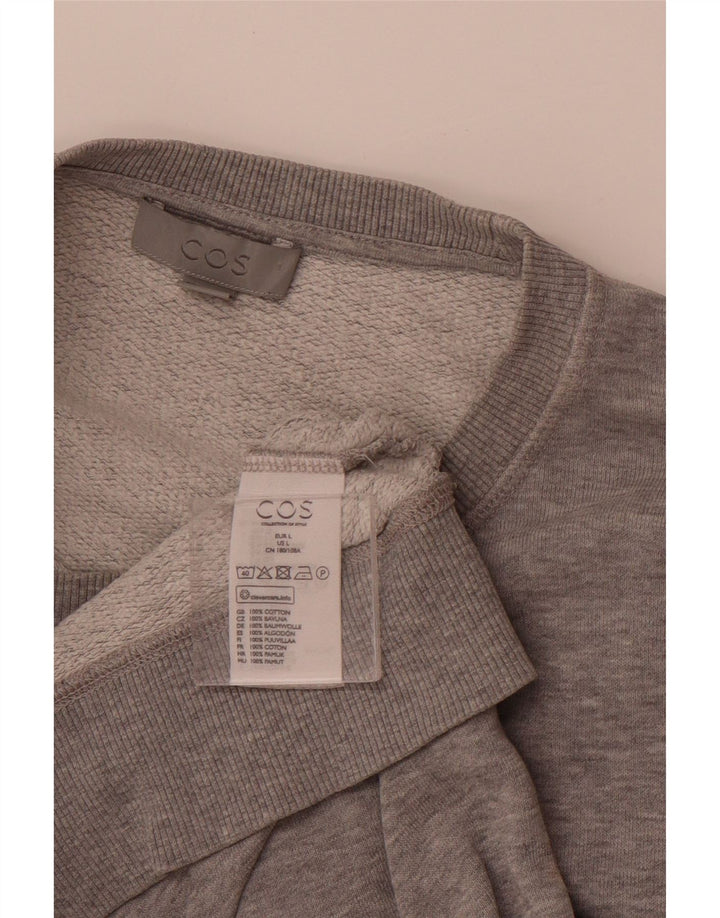 COS Sudadera para hombre Jumper Large Gris Algodón