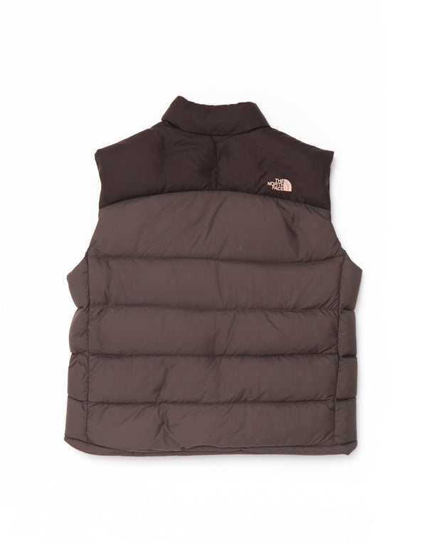 The North Face Chaleco acolchado para hombre UK 42 XL Nylon color block gris