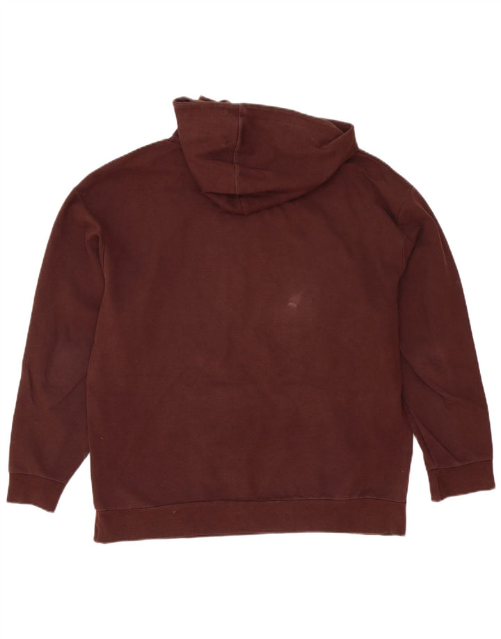 Zara Hombre Sudadera Con Capucha Jersey Grande Marrón