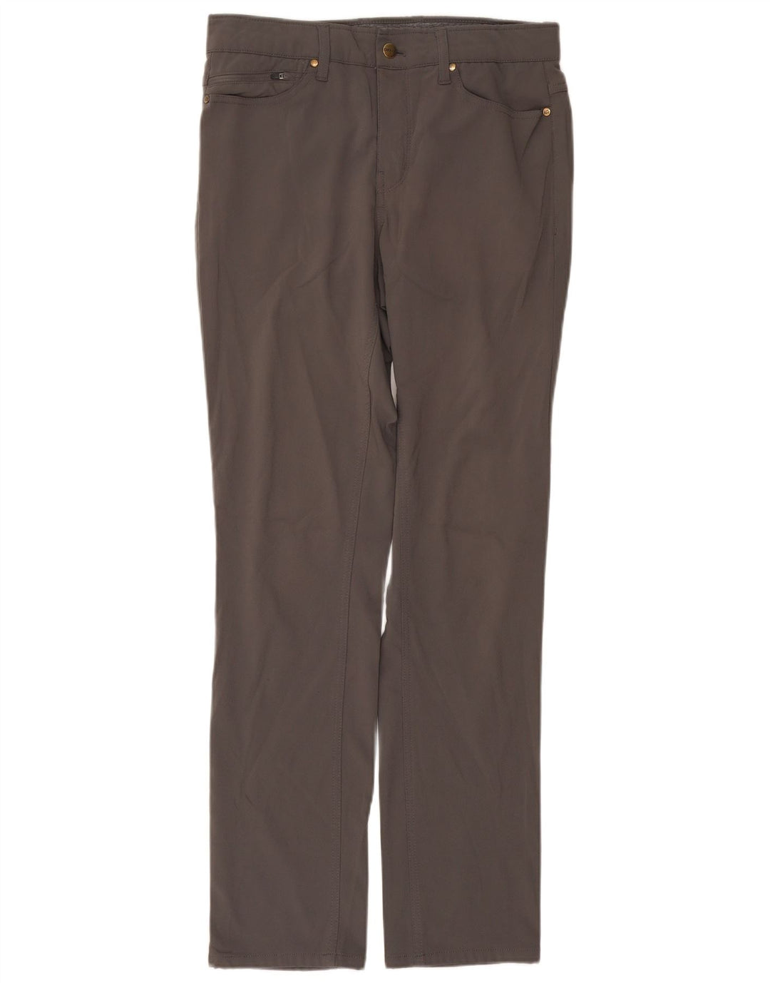 Dkny Pantalones Casuales Rectos Para Hombre W30 L32 Poliéster Gris