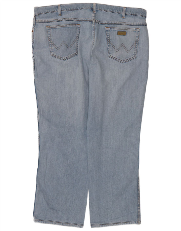 WRANGLER Vaqueros rectos elásticos Texas para hombre W44 L28 Algodón azul