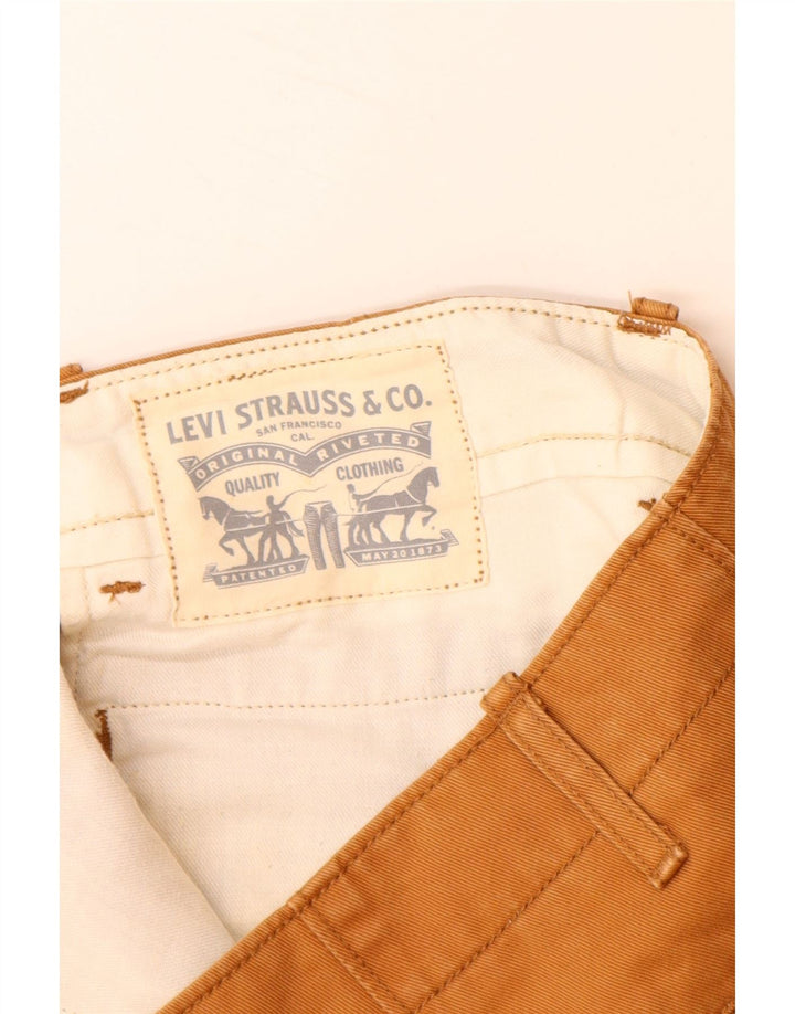 LEVI'S Pantalones cortos chinos para hombre W34 Algodón marrón grande