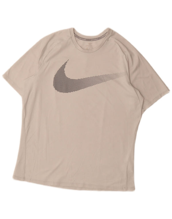 Camiseta Nike Dri Fit Graphic para hombre Top poliéster blanco mediano