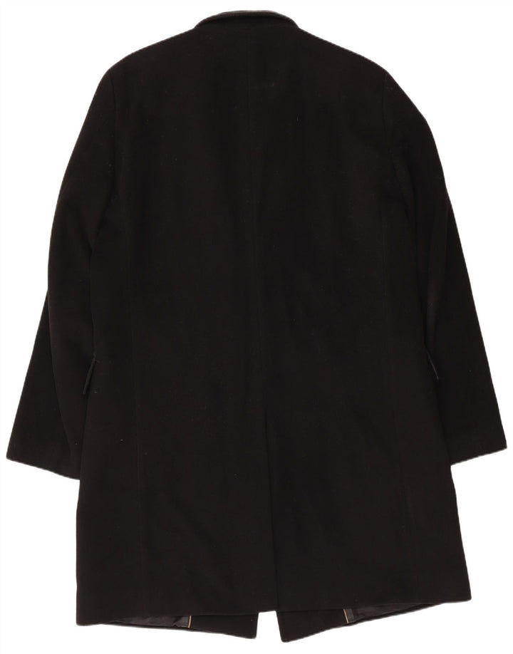 Abrigo Hugo Boss para hombre IT 54 2XL Lana virgen negra