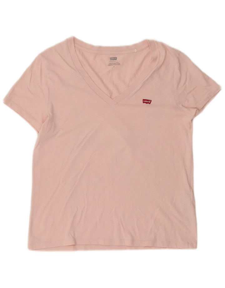 Levi's Camiseta para mujer Top UK 44 Algodón rosa medio