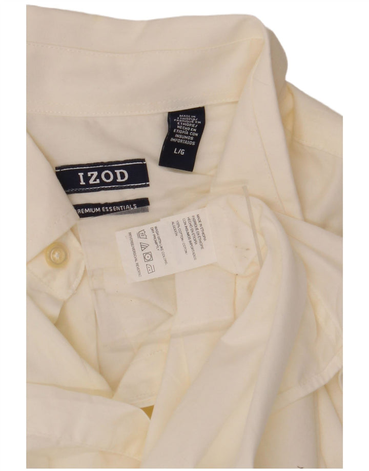 IZOD Camisa Hombre Grande Algodón Blanco