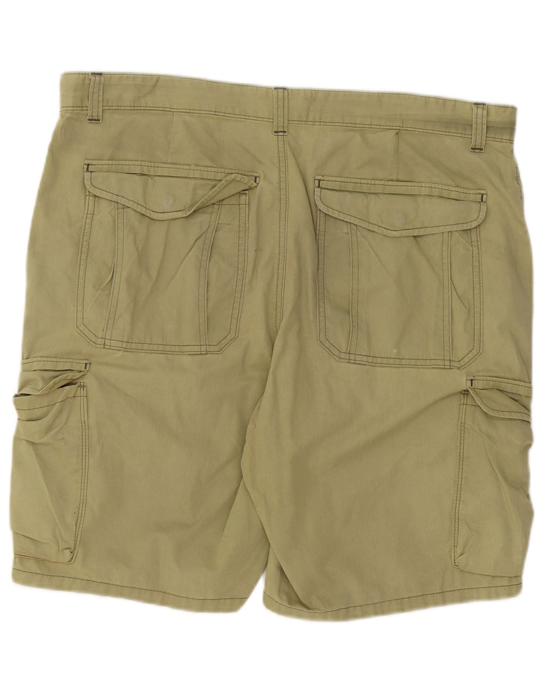 Marks & Spencer Pantalones Cortos Cargo Regulares para Hombre W38 XL Algodón Caqui