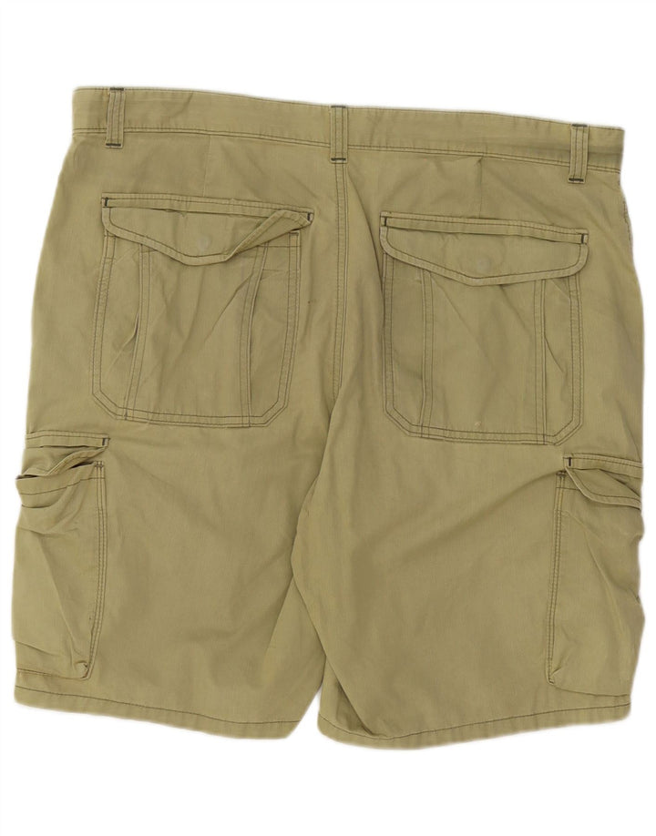 Marks & Spencer Pantalones Cortos Cargo Regulares para Hombre W38 XL Algodón Caqui