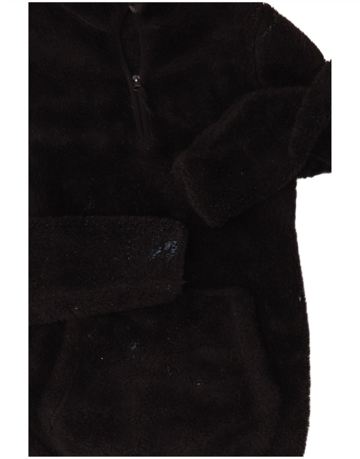 Mountain Warehouse Jersey de forro polar con cremallera y cuello para mujer, talla 40, talla M, color negro