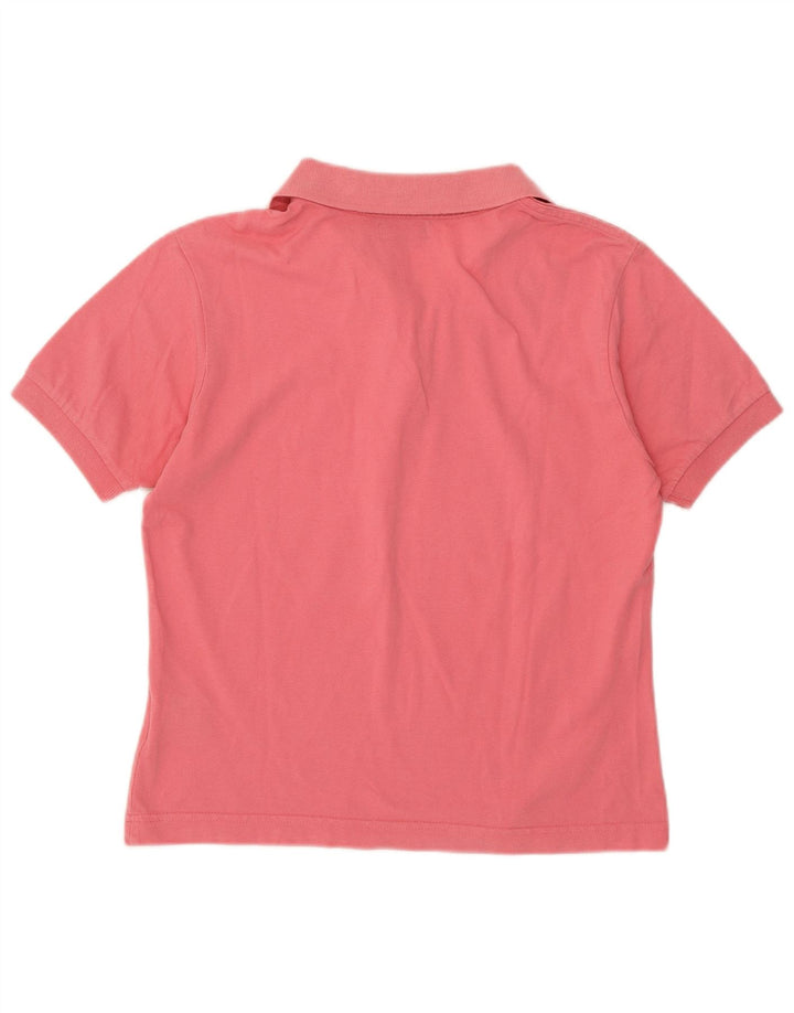 KAPPA Womens Polo Shirt UK 14 Medium Pink Cotton