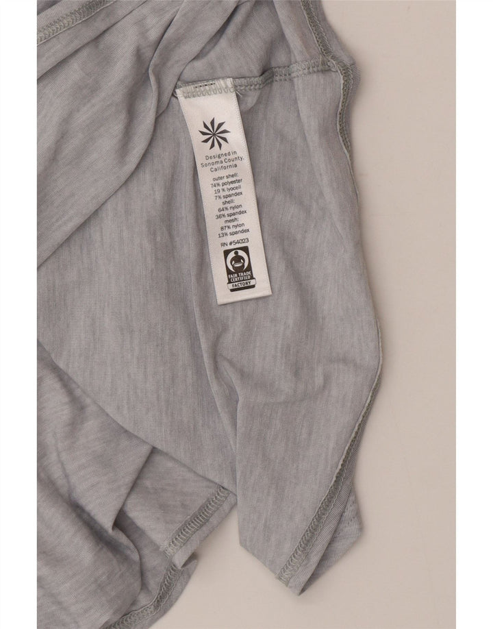 Athleta Mujer Chaleco Top UK 10 Pequeño Gris Poliéster