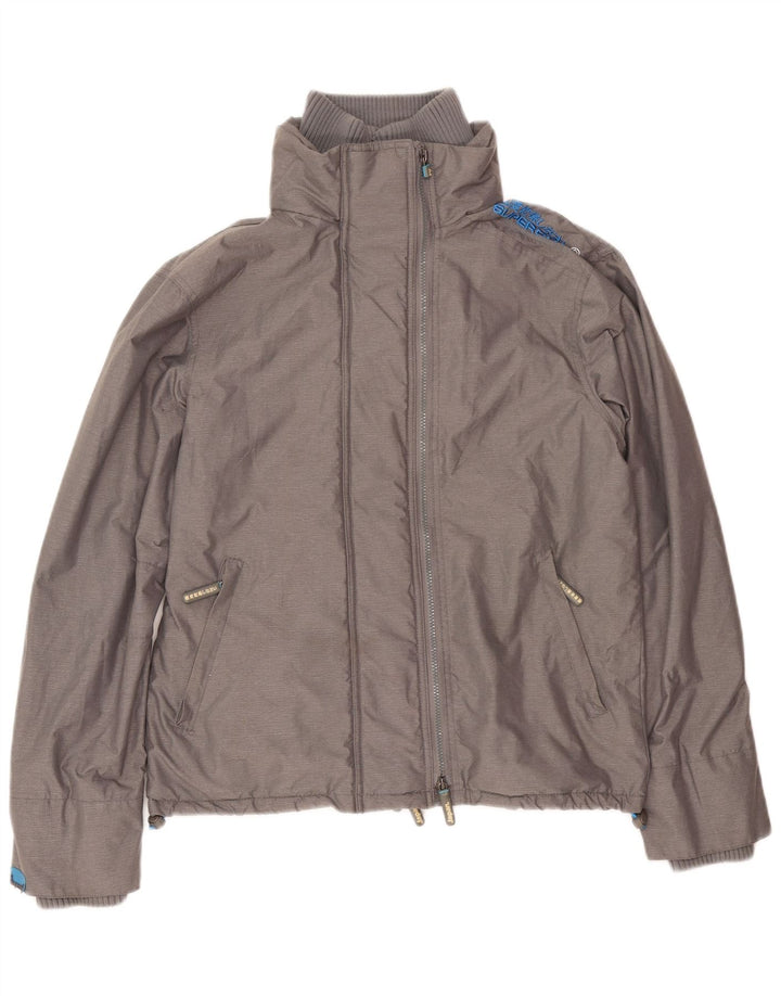 Superdry Chaqueta Cortavientos Windcheater Sherpa para Hombre UK 38 Nylon Gris Medio