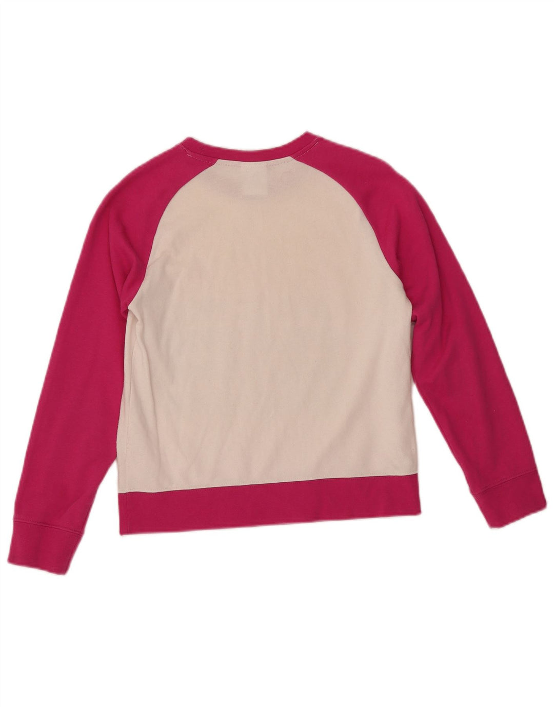 CHAMPION Sudadera para niña Jumper 11-12 años Grande Rosa Colorblock