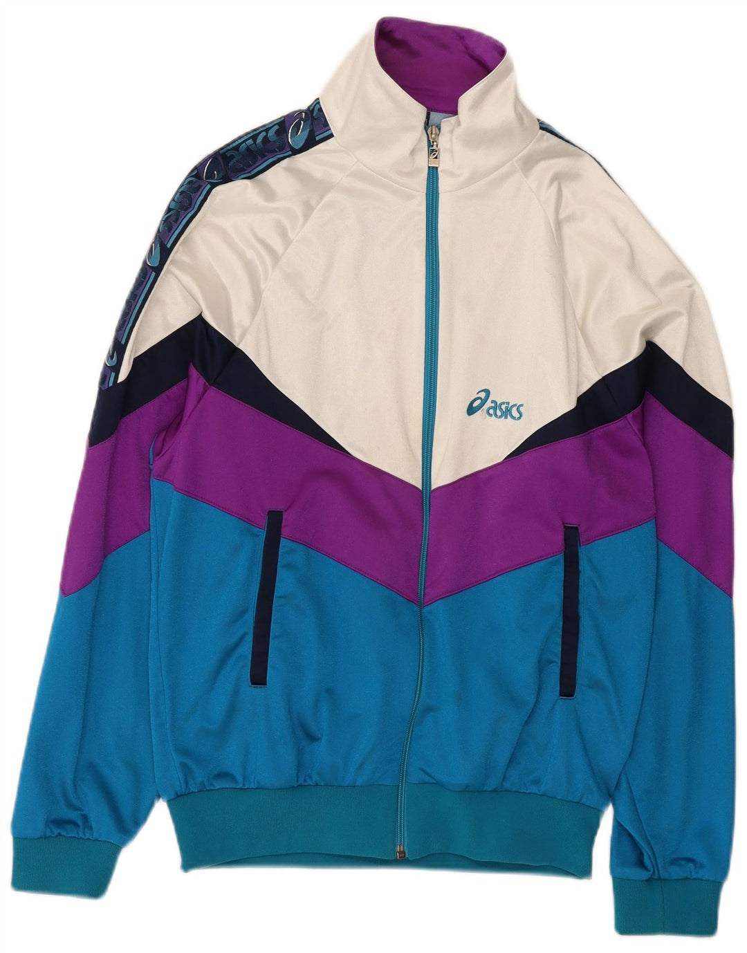 Asics Chaqueta de chándal para hombre IT 50 Medium Multicolor Colourblock
