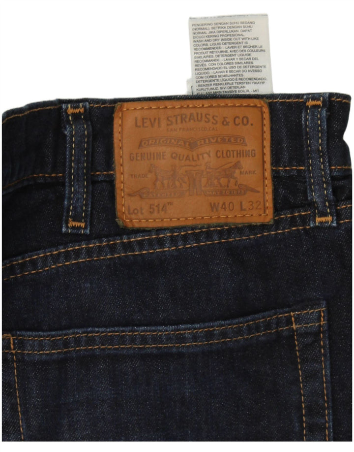 Levi's Vaqueros rectos 514 para hombre W40 L32 Algodón azul marino