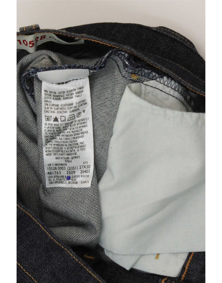 Vaqueros Levi's Mujer 528 Rectos W27 L30 Algodón Azul Marino