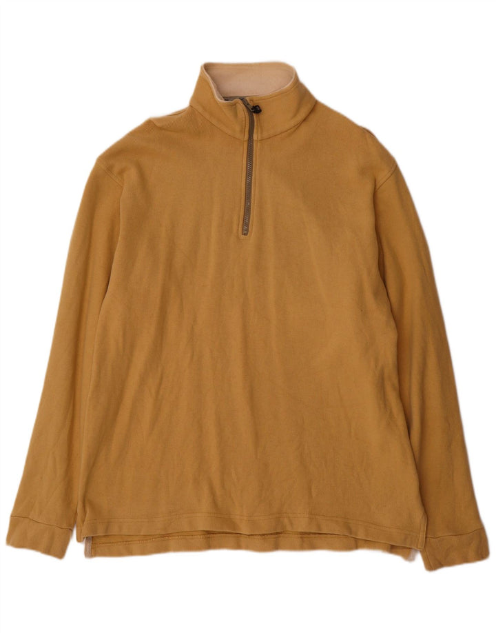 Sergio Tacchini Jersey con cuello y cremallera para hombre XL Marrón