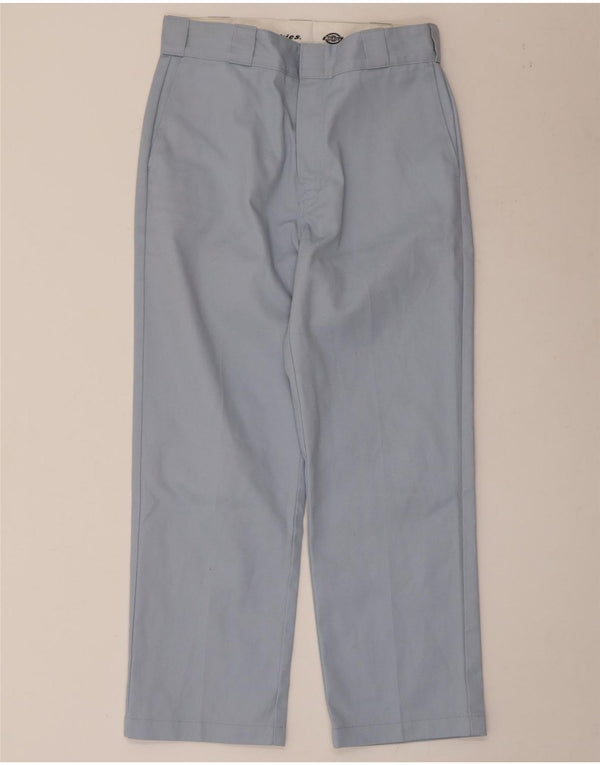 Dickies Pantalón chino recto para hombre W28 L26 Poliéster azul