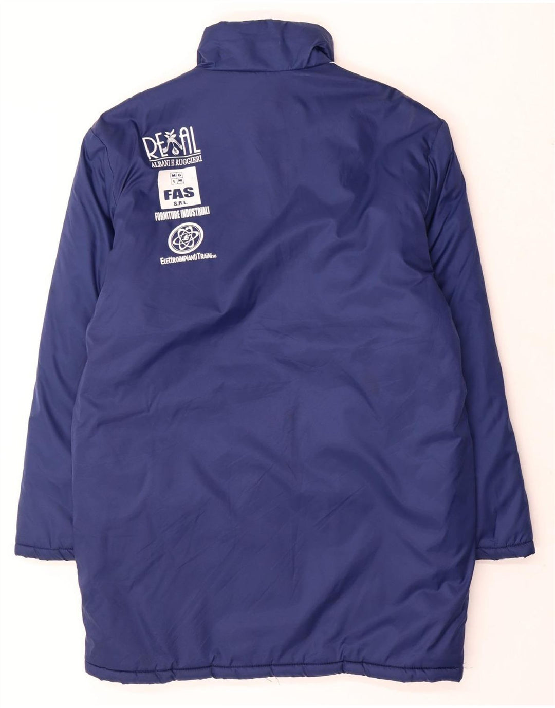 ADIDAS Abrigo acolchado gráfico para hombre UK 38/40 Poliamida azul medio