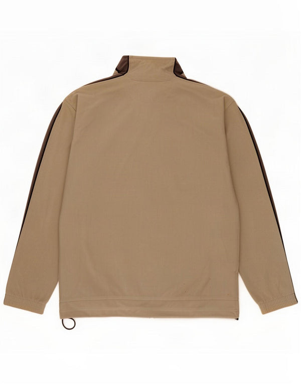Diadora Mens Tracksuit Top Jacket UK 40 Medium Beige Colourblock Polyester