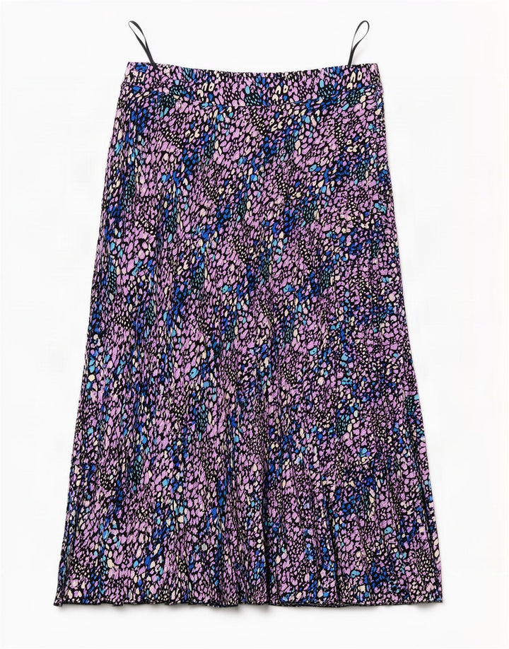 Marks & Spencer Falda Acampanada para Mujer UK 44 Grande W34 Multicolor Manchado