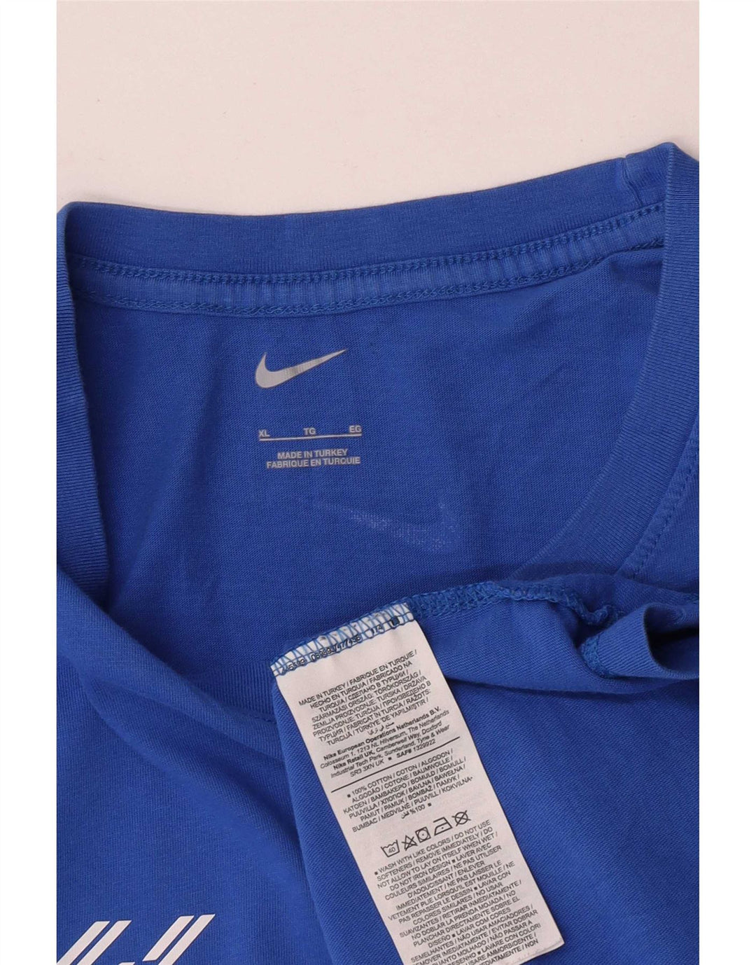 Nike Camiseta gráfica para hombre Top XL Algodón azul