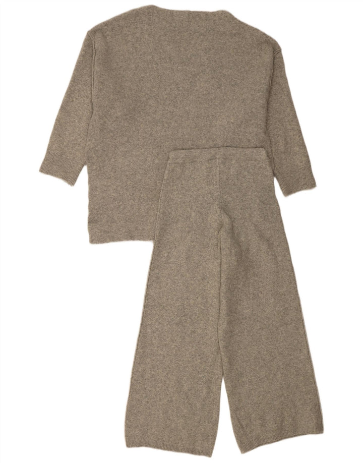 Zara Mujer Conjunto De Punto Extragrande De 2 Piezas Reino Unido 10 Pequeño Acrílico Gris