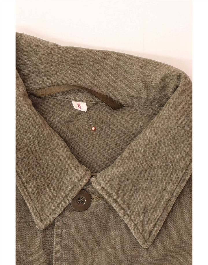 Vintage hombres chaqueta militar Reino Unido 40 grande caqui