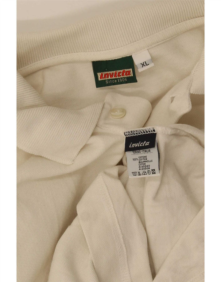Polo Invicta Hombre XL Algodón Blanco