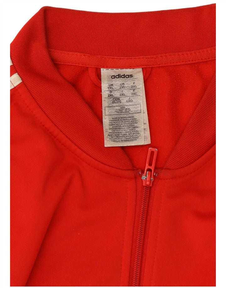 ADIDAS Chaqueta de chándal para hombre 2XL Poliéster rojo