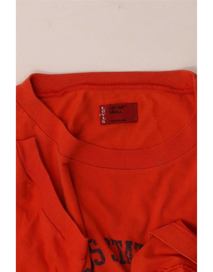 Levi's Camiseta gráfica para hombre Top Small Naranja