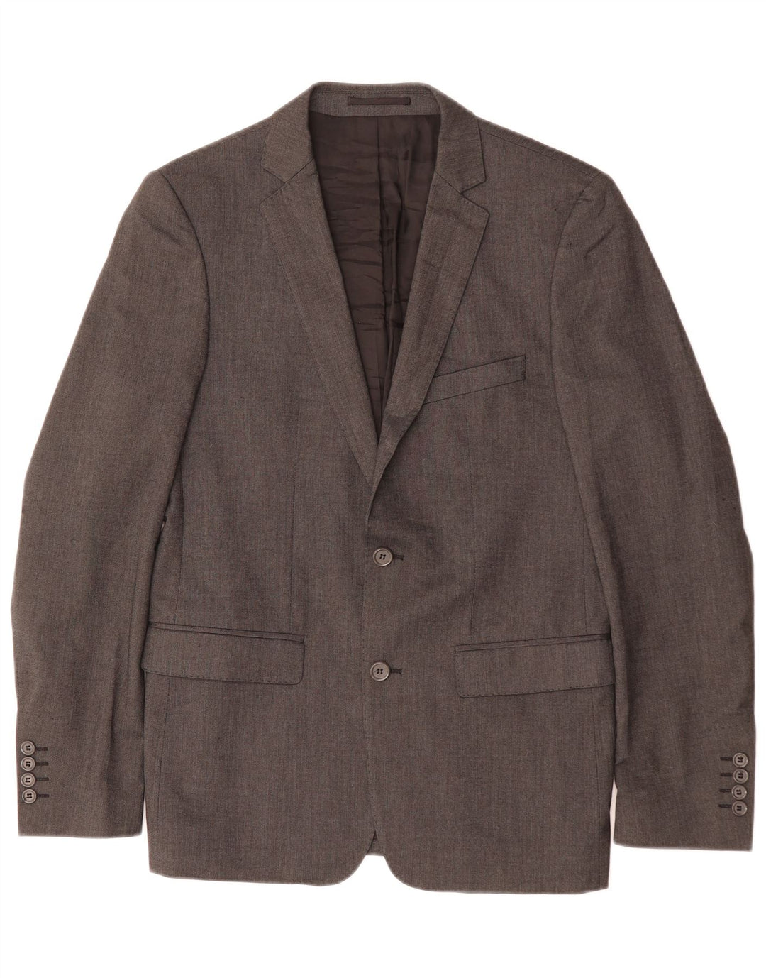 Zara Chaqueta Blazer De 2 Botones Para Hombre EU 48 Viscosa Gris Medio