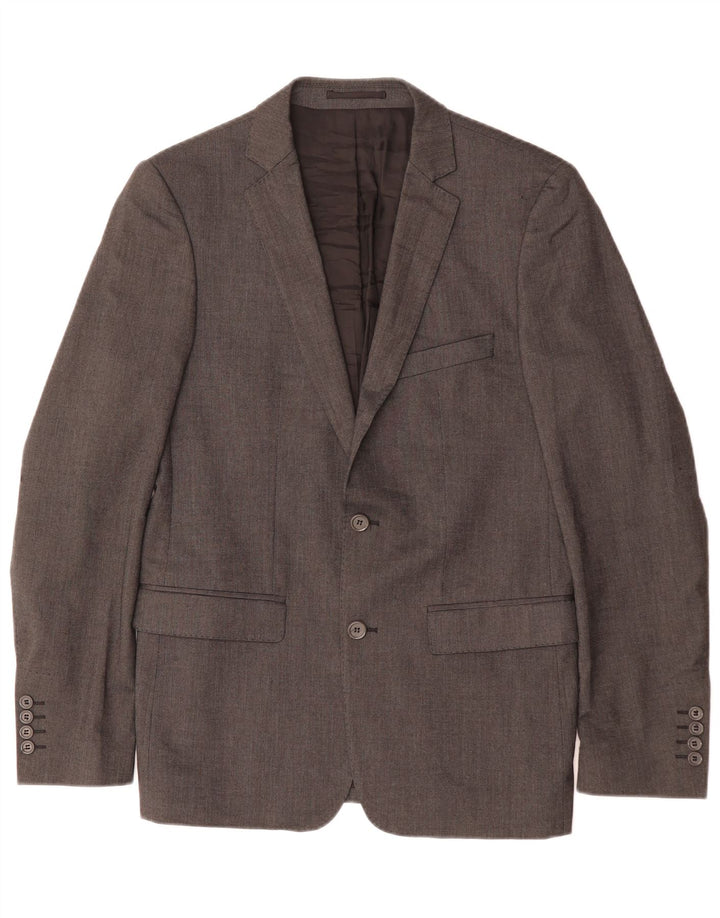 Zara Chaqueta Blazer De 2 Botones Para Hombre EU 48 Viscosa Gris Medio