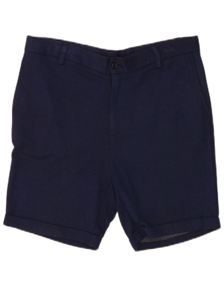 Zara Mens Chino Shorts EU 40 Medium W31 Azul Marino