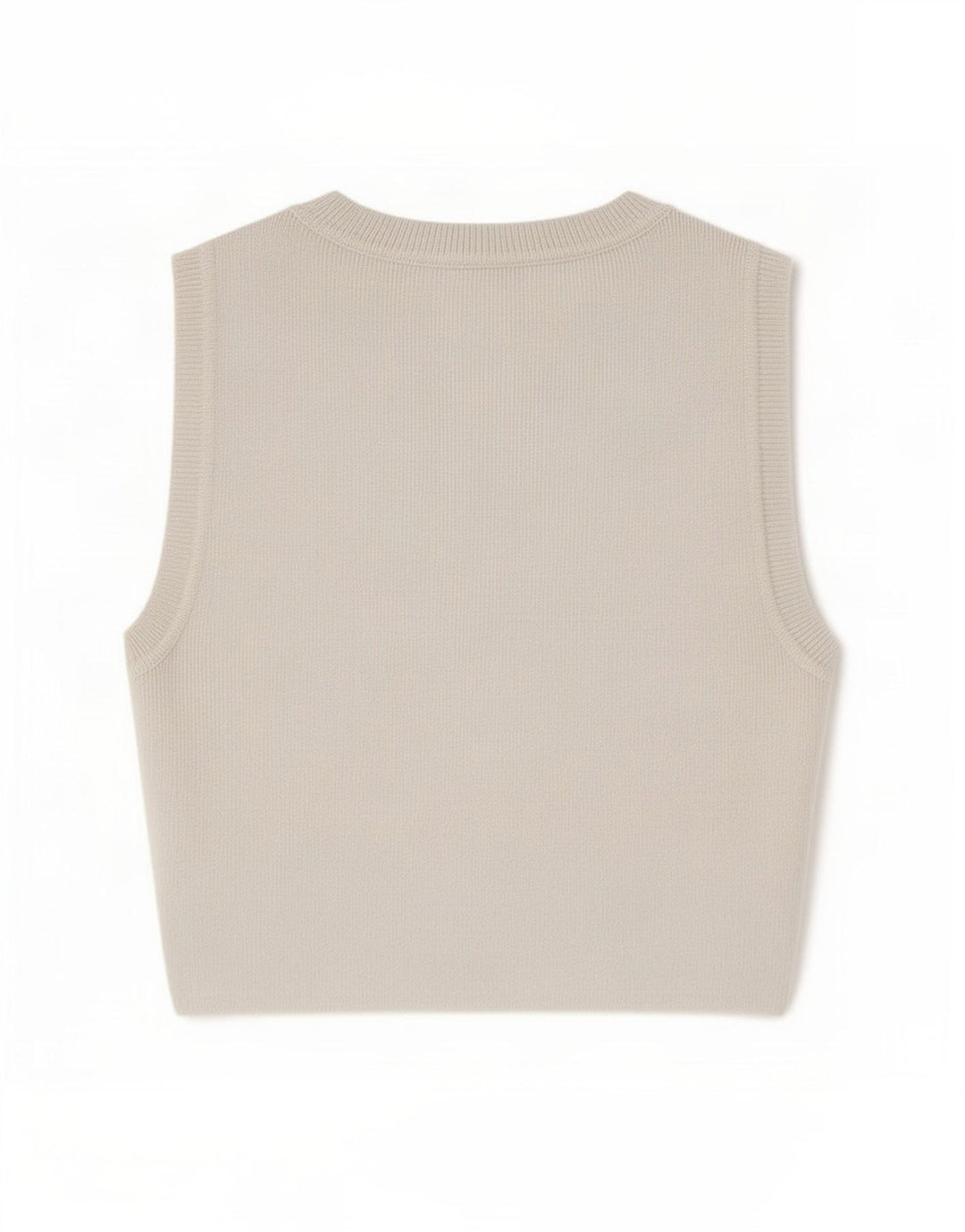 Zara Mujer Crop Vest Top UK 8 Small Blanco