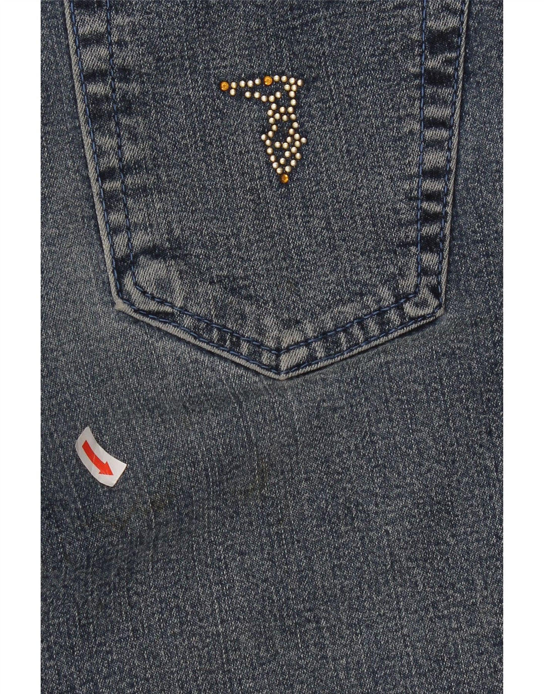 Vaqueros Trussardi Mujer Rectos W29 L30 Azul Algodón